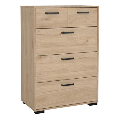 Furniture To Go Sofia Chest of Drawers 5 Drawer Oak Jackson Hickory - Image 5