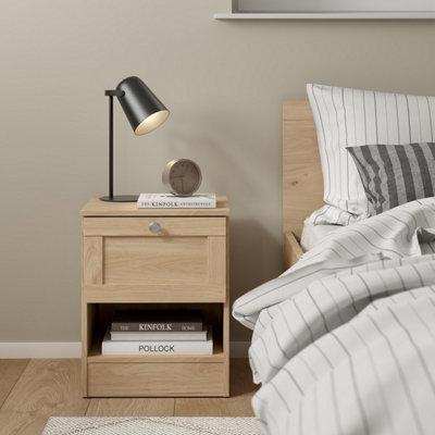 Furniture To Go Brande Nightstand With1 Frame Drawer In Jackson Hickory from B&Q