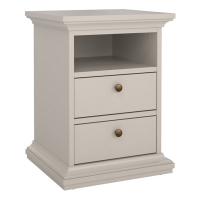 Furniture To Go Paris Nightstand 2 Drawer In Cashmere from B&Q