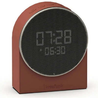 Kreafunk Ivy Alarm Clock With Bluetooth SpeakerTerracotta