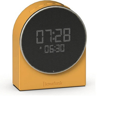 B&Q -  Ivy Alarm Clock With Bluetooth SpeakerMango Burst