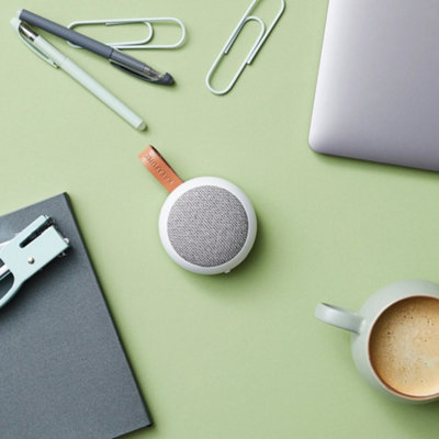 Kreafunk Ago 2 Fabric Bluetooth SpeakerWhite from B&Q