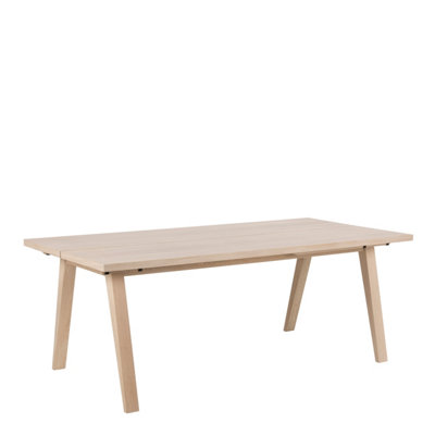 Furniture To Go White A-Line Rectanglar Dining Table In Oak