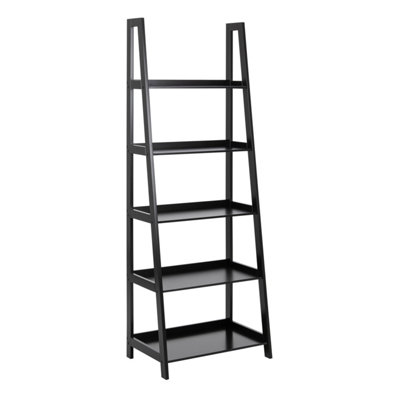 Furniture To Go Wally Bookcase With 5 Shelves In Black