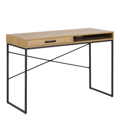 Furniture To Go Seaford Office Desk With 1 Drawer In Oak from B&Q