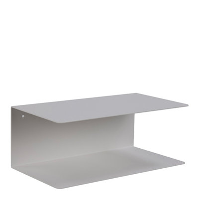Furniture To Go Joliet Wall Shelf In White W 35 X H 14 X D 20Cm
