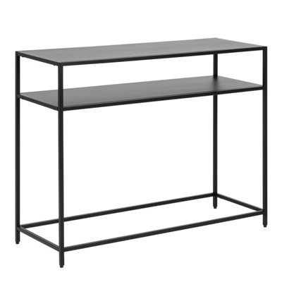 Furniture To Go Newcastle Console Table With Open Shelf In Matt Black from B&Q