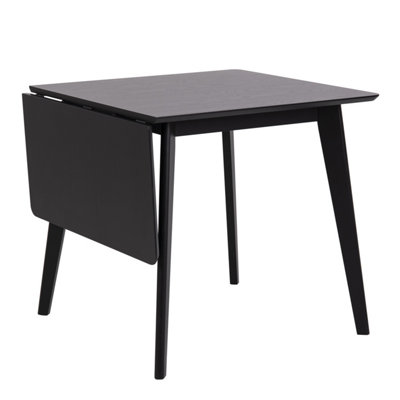 B&Q -  Roxby Extending Dining Table 80-120Cm In Black