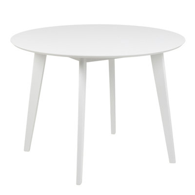 B&Q -  Roxby Round Dining Table In White