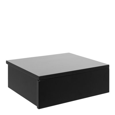 B&Q -  Avignon Bedside Table With 2 Drawers In Black
