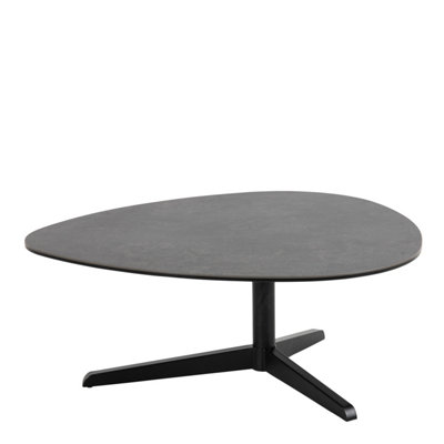Furniture To Go Barnsley Ceramic Coffee Table 84X77x34 Cm Black