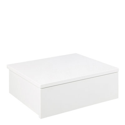Florence Avignon Single Drawer Bedside Table - White MDF - Furniture To Go - Image 7