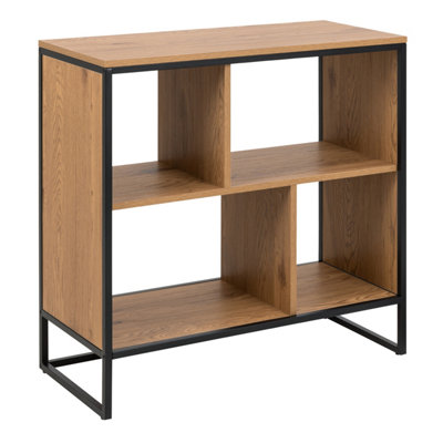 Furniture To Go Swindon Bookcase With 4 Shelves In Oak Black