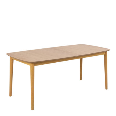 B&Q -  Montreux Rectangular Extending Dining Table In Oak 180-219 Cm