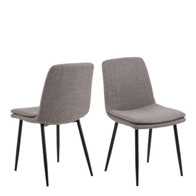 Actona Light/Grey/Brown Becca Dining Chair - Image 4