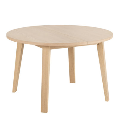 B&Q -  A-Line Round Dining Table In White Oak