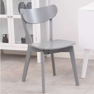 B&Q -  Roxby Dining Chair In Grey (Set Of 2)