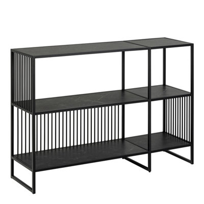 B&Q -  Strington Bookcase With 2 Shelves In Black
