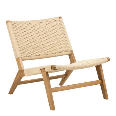 Furniture To Go Carson Lounge Chair In Off White And Oak from B&Q