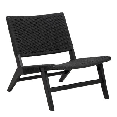 Furniture To Go Carson Lounge Chair In All Black from B&Q
