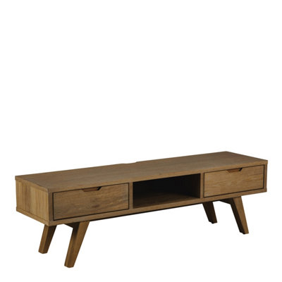 B&Q -  A-Line Tv Unit With 2 Drawers In Smoked Oak