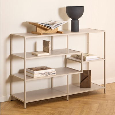B&Q -  Seaford Bookcase With 4 Shelves In Grey