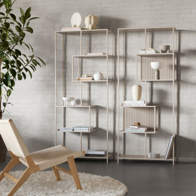 B&Q -  Seaford Bookcase With 5 Shelves In Grey