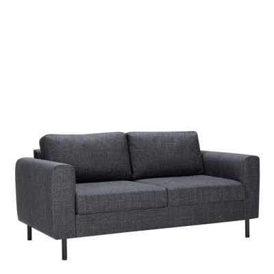 Furniture To Go Omaha 2 Seater Sofa In And Basel Fabric Dark/Grey