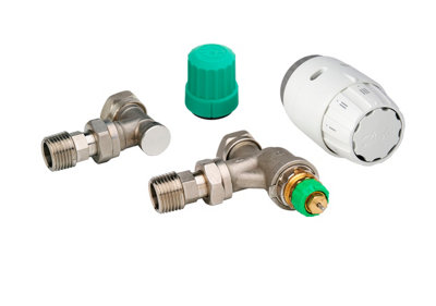 Danfoss Ras-B2 Dynamic Thermostatic Radiator Valve Pack 15mm 013G7662 from B&Q