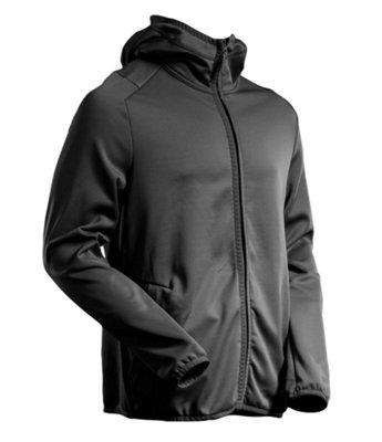 B&Q -  Customized Microfleece With Hood And Zipper (Black)  (X Small)