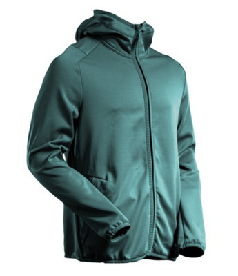 Mascot Customized Microfleece With Hood And Zipper (Forest Green)  (X Large) from B&Q