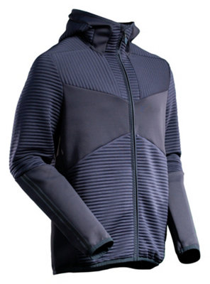 Mascot Customized Microfleece With Hood And Zipper (Dark Navy)  (Large) from B&Q