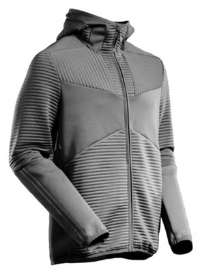 Mascot Customized Microfleece With Hood And Zipper (Stone Grey)  (Small) from B&Q