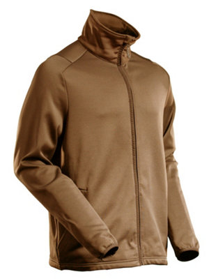 B&Q -  Customized Microfleece With Zipper    (Nut Brown)  (X Large)