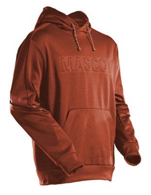 Mascot Customized Fleece Hoodie (Autumn Red)  (Medium)