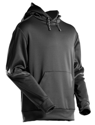 Mascot Customized Fleece Hoodie (Black)  (Xx Large)