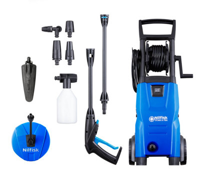 B&Q -  Jet Washer Titan 120 Corded Pressure Washer With 7 Accessories1400W