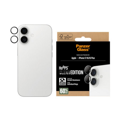 Panzerglass Hoops Transparent Camera Lens Protector Iphone 17 Iphone 16 16 Plus from B&Q