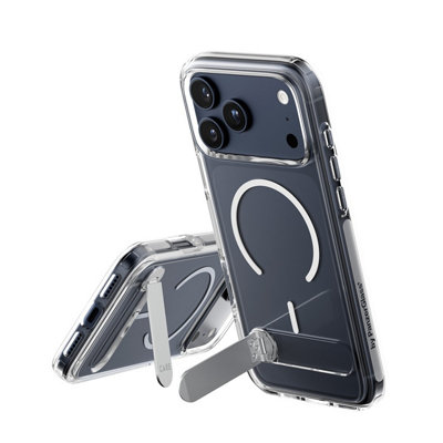 B&Q - Care By  Feature Case Transparent W. Color Kickstand & Magsafe Iphone 2025 Pro Max