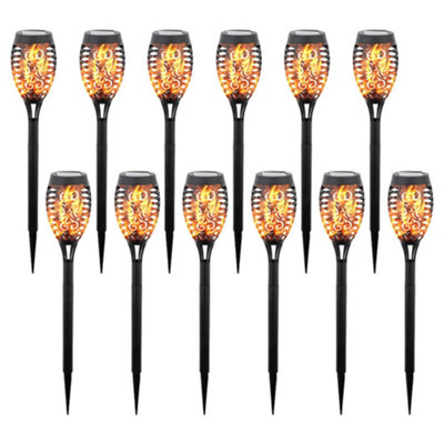  - Solar Garden Lights Outdoor Waterproof Led Pathway Lawn Stake Lights For Yard Patio Courtyard 12Pcs