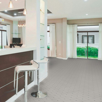 572 Scapa Olympus Tile Effect Lino Flooring Sheet Vinyl Flooring -2m(6'6") X 2m(6'6")-4m² - 3