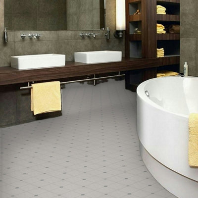 572 Scapa Olympus Tile Effect Lino Flooring Sheet Vinyl Flooring -2m(6'6") X 4m(13'1")-8m² - 4