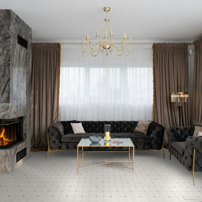 572 Scapa Olympus Tile Effect Lino Flooring Sheet Vinyl Flooring -2m(6'6") X 4m(13'1")-8m² - 6