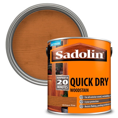 Sadolin Quick Dry WoodstainAntique Pine2.5L from B&Q