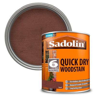 Sadolin Quick Dry WoodstainTeak1L from B&Q