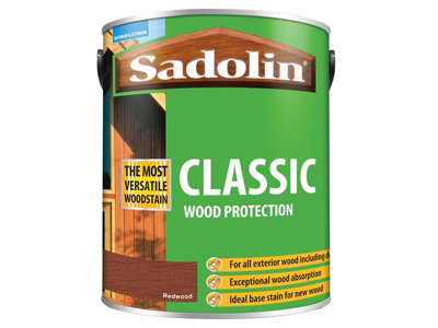 B&Q -  5012919 Classic Wood Protection Redwood 5 Litre Sad5012919