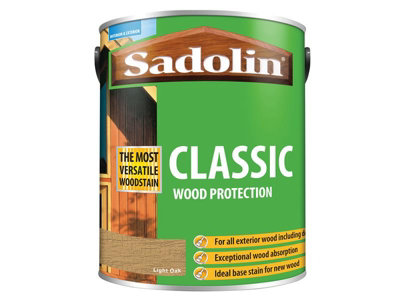 B&Q -  5012923 Classic Wood Protection Light Oak 5 Litre Sad5012923