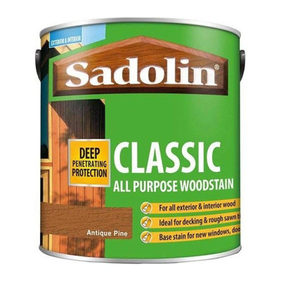 Sadolin Antique Pine Classic Wood Protection Ready Mixed 2.5L - Image 14