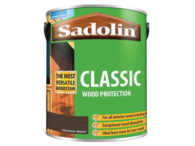 B&Q -  5028467 Classic Wood Protection Jacobean Walnut 5 Litre Sad5028467