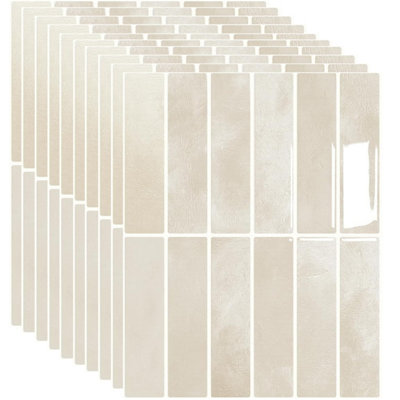  - 10 Sheets Peel And Stick Backsplash 3D Wall TilesSelf-Adhesive Oil Proof Waterproof Removable Wall Panels For KitchenBathroom